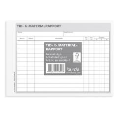  Tid-/Materialrapport A5L 50blad