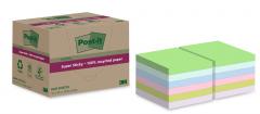 Post-It Pastell Recycled 76x76mm Super-Sticky