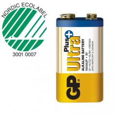  Batteri GP Ultra Plus Alkaline (9V)/6LR61/MN1604