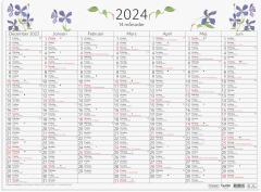  Väggkalender 2024 14-månaders väggblad