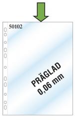  Plastficka A4 0,06mm PP präglad kopiesäker