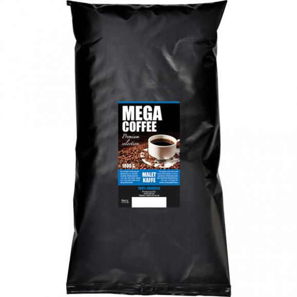  Kaffe Mega Coffee Premium brygg/automat malet 1000g