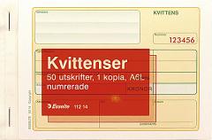  Kvittensblock A5L DCP numrerad 2x50ex