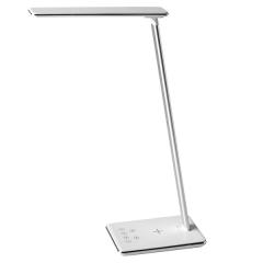  Bordslampa Singapore LED med Qi-laddning och USB-uttag vit