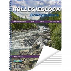 Kollegieblock A4 dubbelspiral 70g med motivomslag