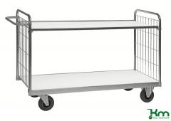 Flexibel hyllvagn med 2-hyllplan, 1190x650x1025mm