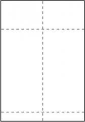  Transportetikett A4-ark (Laser) 2x105x270mm
