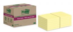 Post-It Gul Recycled 76x76mm Super-Sticky