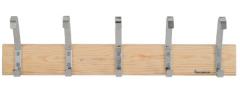  Klädkroklist furu/krom 700mm nr.5