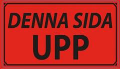  Etikett "Denna sida upp" röd 50x100mm