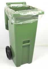 Sopsäck transparent för sopkärl 370 liter