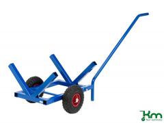  Långgodsvagn med handtag, 1600x600x750mm blå