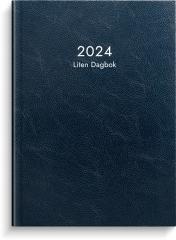  Kalender 2024 Liten Dagbok blått konstläder