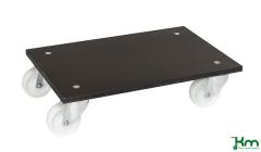 Plattfformsvagn 600x400mm med nylonhjul, max 300kg