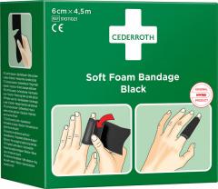  Cederroth Soft Foam Bandage Black 6cm x 4,5m