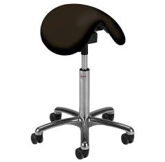  Sadelstol Global Pinto Alu50 Easyseat 58-77 cm svart konstläder