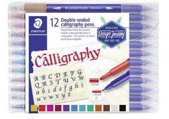 Kalligrafiset Staedtler twin-tip 12st/frp