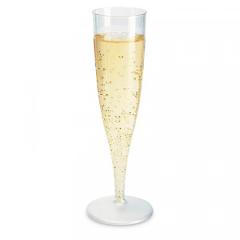  Plastglas med fot champagne 13,5cl