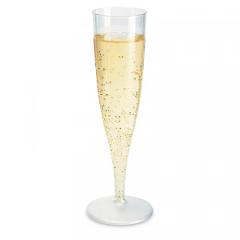  Plastglas med fot champagne 13,5cl