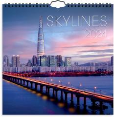  Väggkalender 2024 Skylines