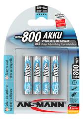  Batteri Ansmann Laddningsbart 800MAH AAA