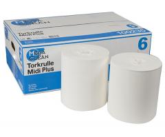  Torkrulle MegaClean midi Plus centrummatad 300m vit