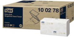  Tork extra mjuk singlefold handduk Premium H3 2-lager vit