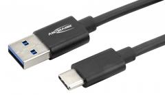  USB-kabel Typ-A till Typ-C 1,2m svart