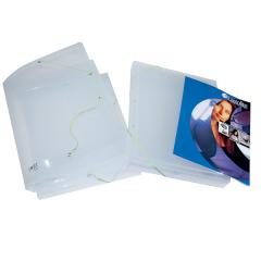 Dokumentbox i PP-plast med ficka 30mm transparent