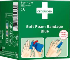  Bandage/plåster Soft Foam Blue 6cm x 2m