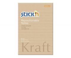  Notes Kraft 150x101mm brun Linjerad