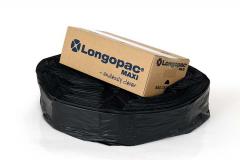  Sopsäckskassett Longopac Maxi 110 meter svart