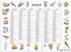  Väggkalender 2023 Stora Naturalmanackan