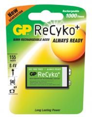  Batteri laddningsbart GP Recyko (9V)/6LR61/MN1604 155mAh