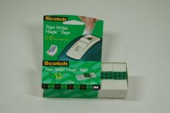  Tape-Strips Scotch med färfigskurna tejpremsor 19x50mm (12x75st)