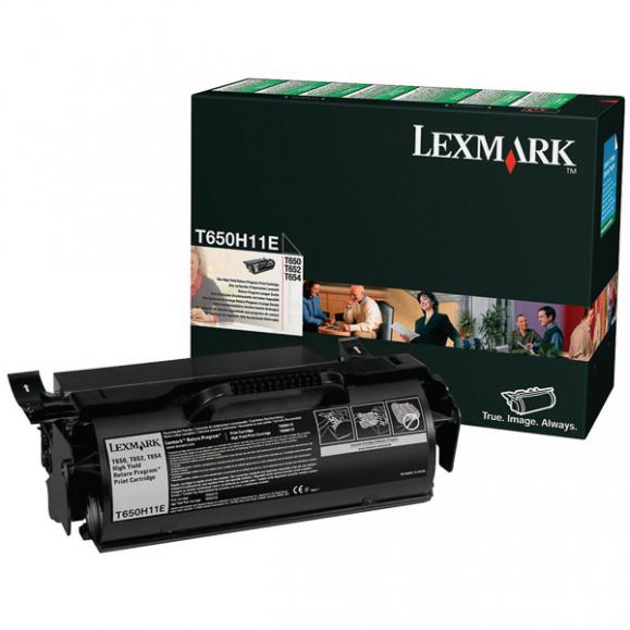  Toner Lexmark T650 svart