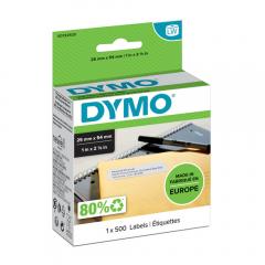  Returadressetikett Dymo LW 25x54mm vit