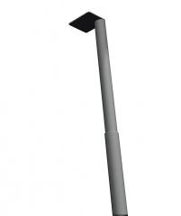 Bordfot G/57 med platta justerbar 61-82cm grå