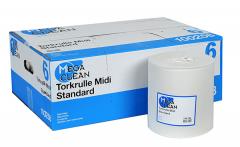  Torkrulle MegaClean midi Standard centrummatad 300m vit