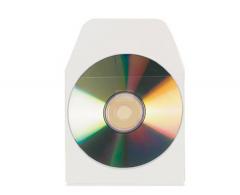  CD-Ficka PP 125x125mm självhäftande med låsflik