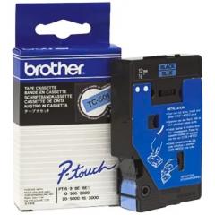 Märktejp Brother TC-501 svart/blå 12mm