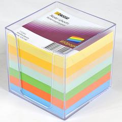  Noteringskub Ncon "Box" 95x95mm med 850 lösa tryckta ark i 7-färger