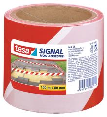 Avspärrningsband 100met x75mm röd/vit
