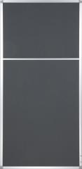  Skärmvägg Viva Alu 80x168cm grå/svart