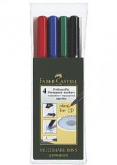  Multimarker Faber Castell permanent superfine 4-färgsset