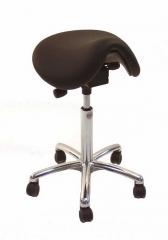  Sadelstol Global Dalton Alu50 Easyseat 58-77cm svart konstläder