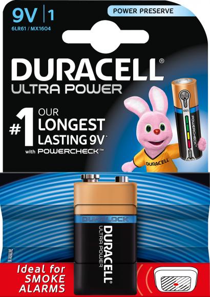  Batteri Duracell (9V)/6LR61/MN1604