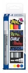  Märkpenna Staedtler Chalk Marker 4-färgsset