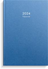  Kalender 2024 Veckojournal mörkblått konstläder