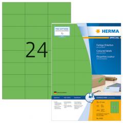  Herma etikett A4 70x37mm grön 3x8 4409